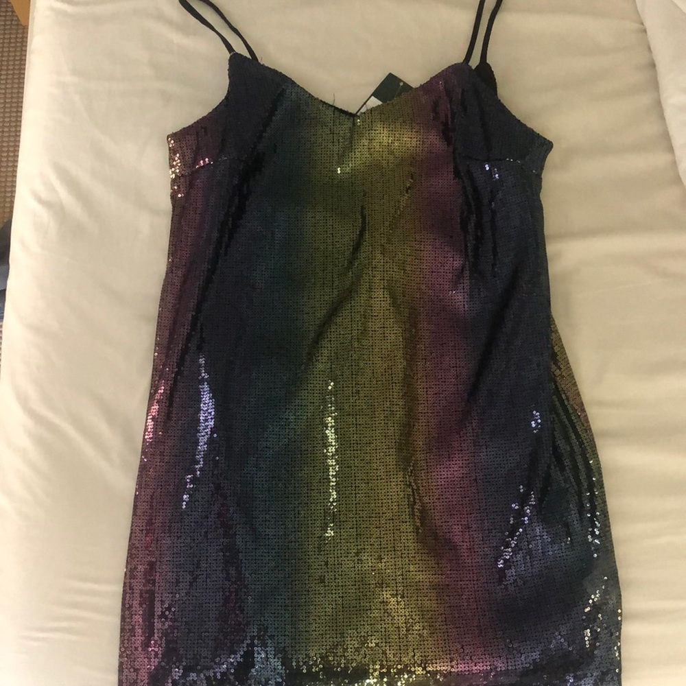 Rainbow Sequin Dress